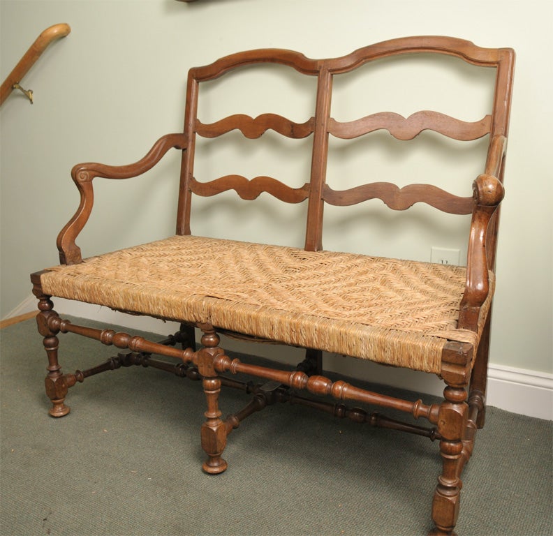 Italian Provincial  Two Seater Bench 1