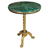 MALACHITE  TOPPED, GILT BRONZE  GUERIDON