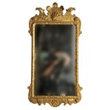 A PAIR OF GILT GESSO  WOOD MIRRORS