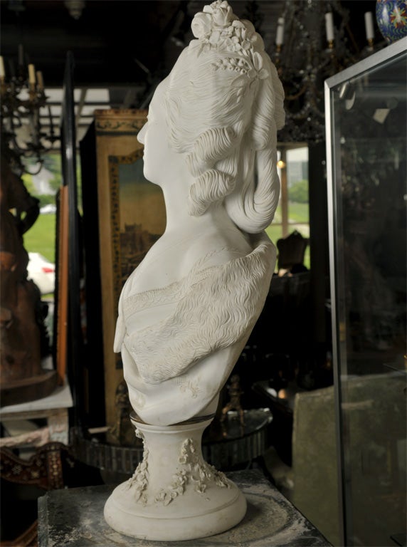 Sevres Bisque Bust Of Marie Anoinette 3