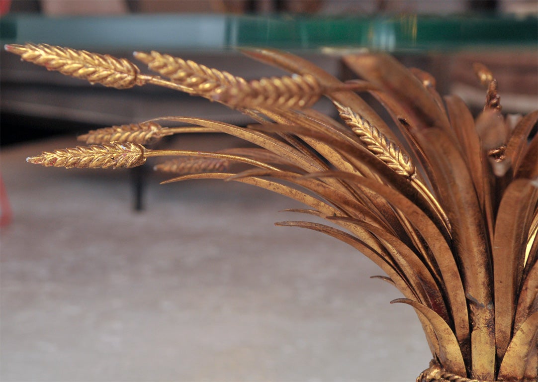 Mid-20th Century Sheaf Of Wheat Coffee Table