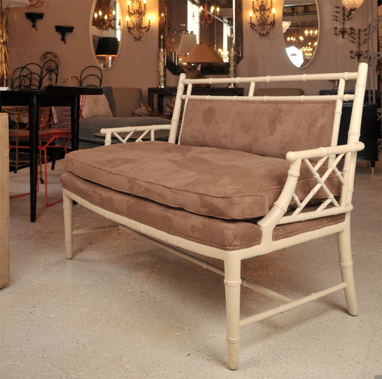 Faux Bamboo Loveseat