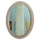 Italian Oval Crystal Wall Mirror