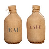 Burlap Covered  Bottles