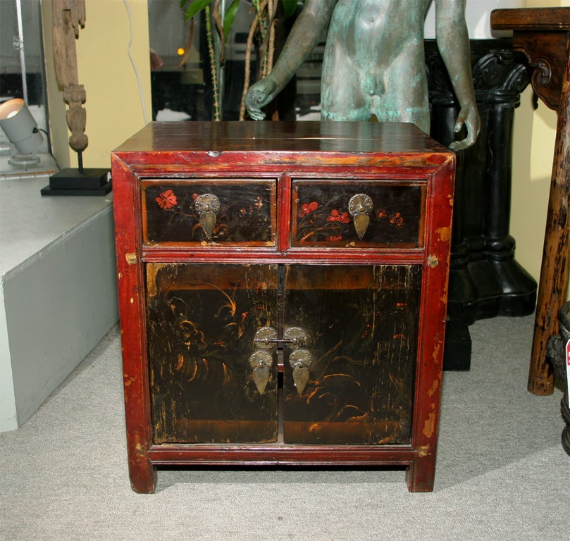 Pair of Chinese 19th century Bedside cabinets side tables