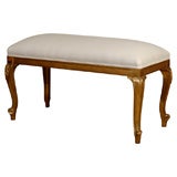 LATE 19thC LOUIS XV STYLE GILTWOOD BENCH