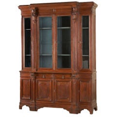 Handsome oak bibliotheque from France c. 1885