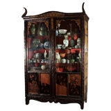 Chinoiserie style display cabinet