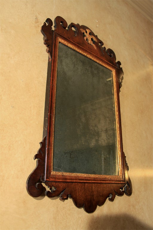 George II Mahogany Mirror. For Sale 3