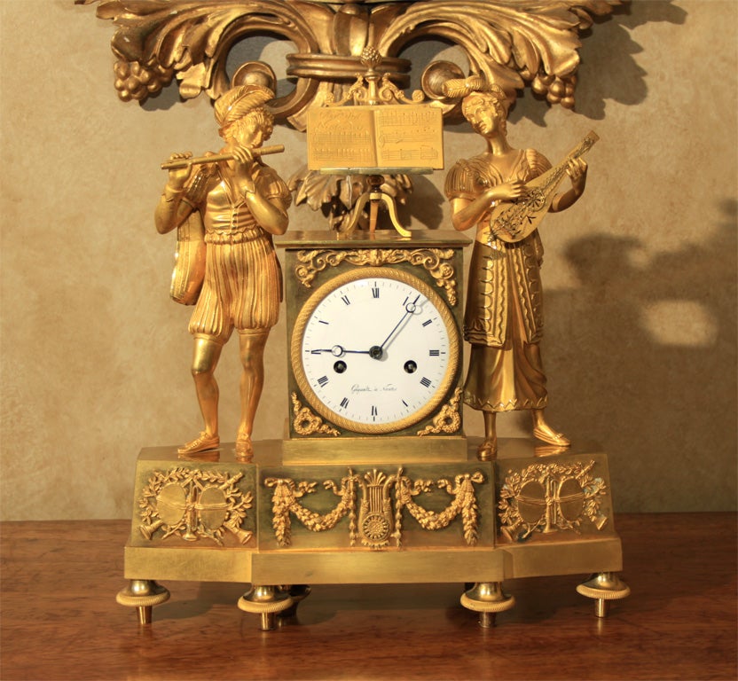 French Empire Ormolu Mantel Clock