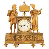 French Empire Ormolu Mantel Clock