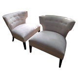 Vintage Pair of Harvey Probber Suede Chairs