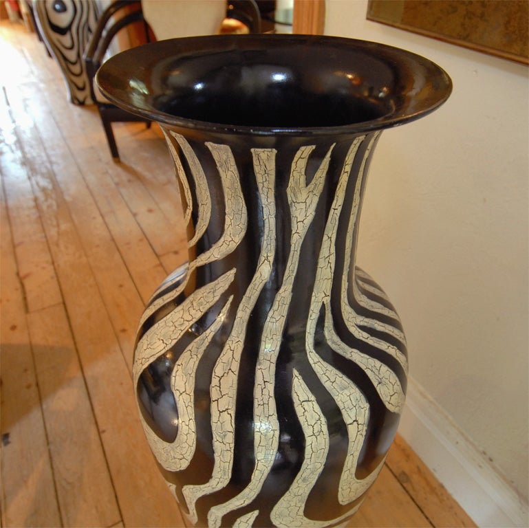 zebra vase