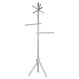 Aluminum Faux Bamboo Towel Stand