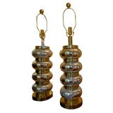 Pair of Mercury Glass Lamps