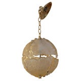 Hand Blown Glass Globe Chandelier