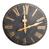 Large 19th C. French tower clock face