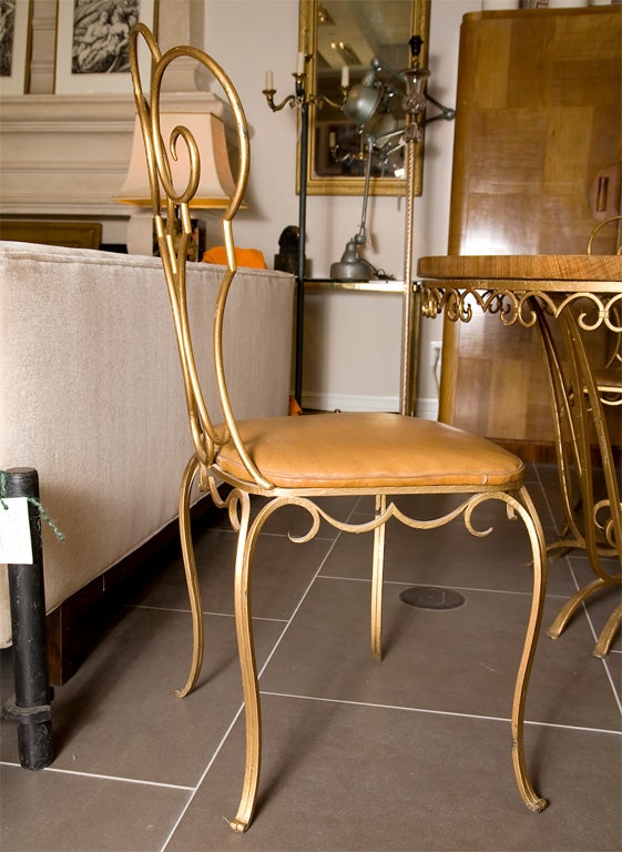 Table and 6 chairs by Jean Charles Moreux For Sale 2