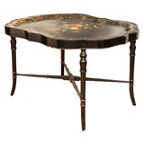 #SB26 - Hand Painted 19th century Tray Table