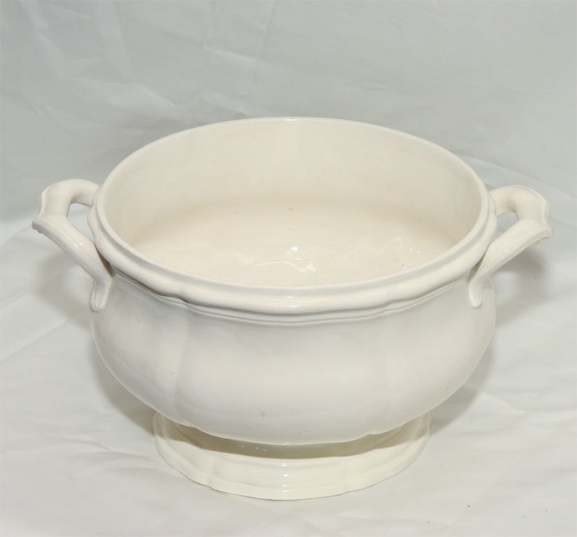 18th Century and Earlier An 18th Century  Creamware Soup Tureen