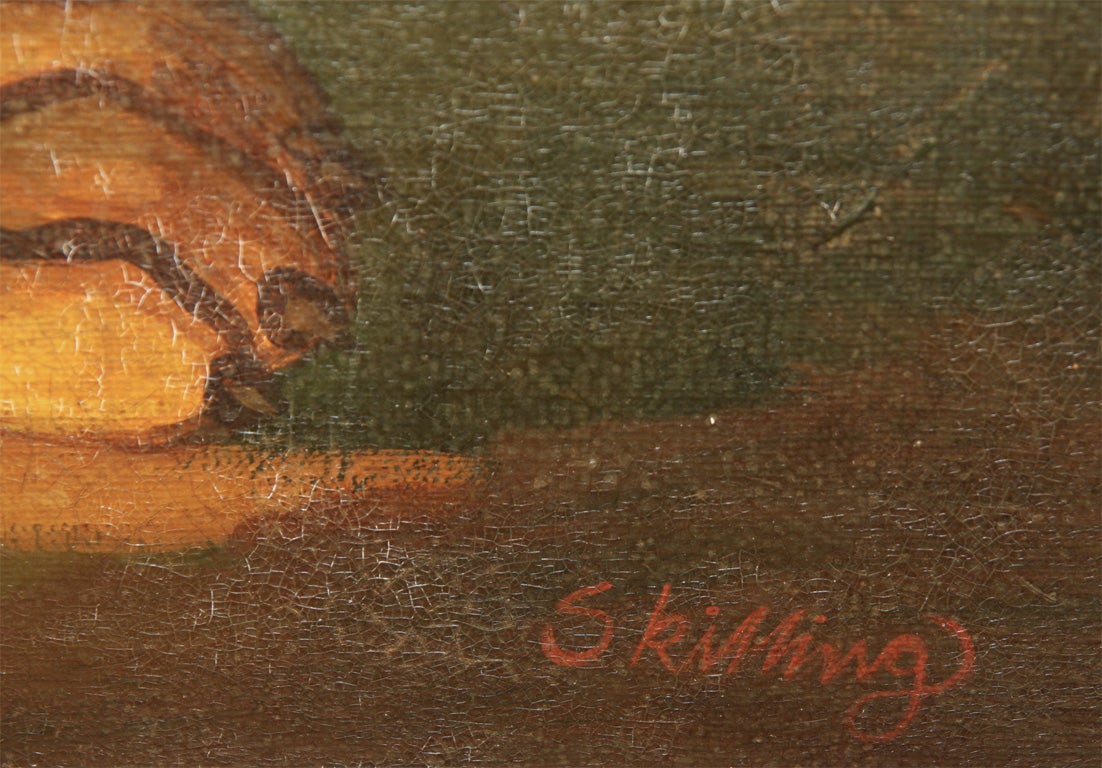 20th Century William Skilling Cheetah Painting