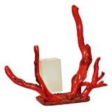 Pair of Faux Coral Lamps