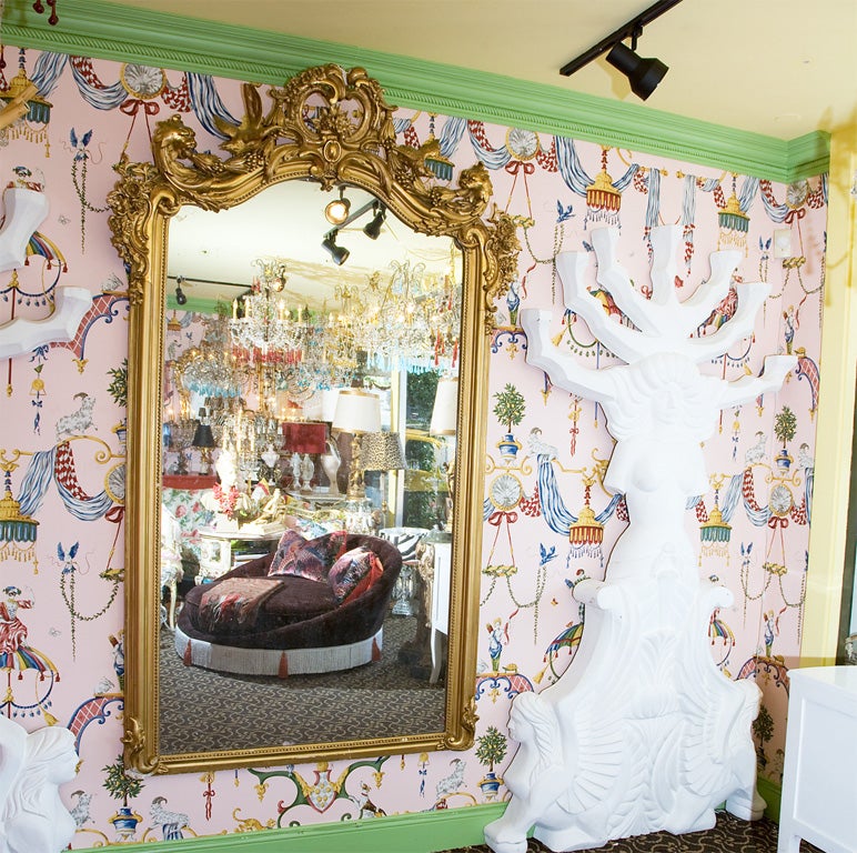 19c French Gilded Mirror~