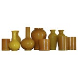 Collection of Yellow Peking Glass