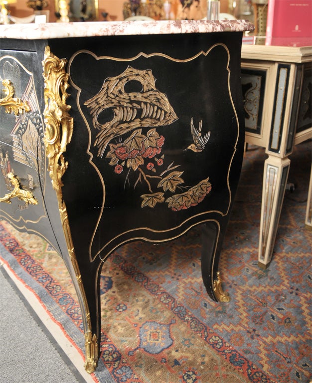 Maison Jansen Chinoiserie Bombe Chest 1