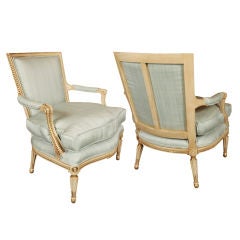 Pair of Stamped Jansen Open Arm Fautiuls