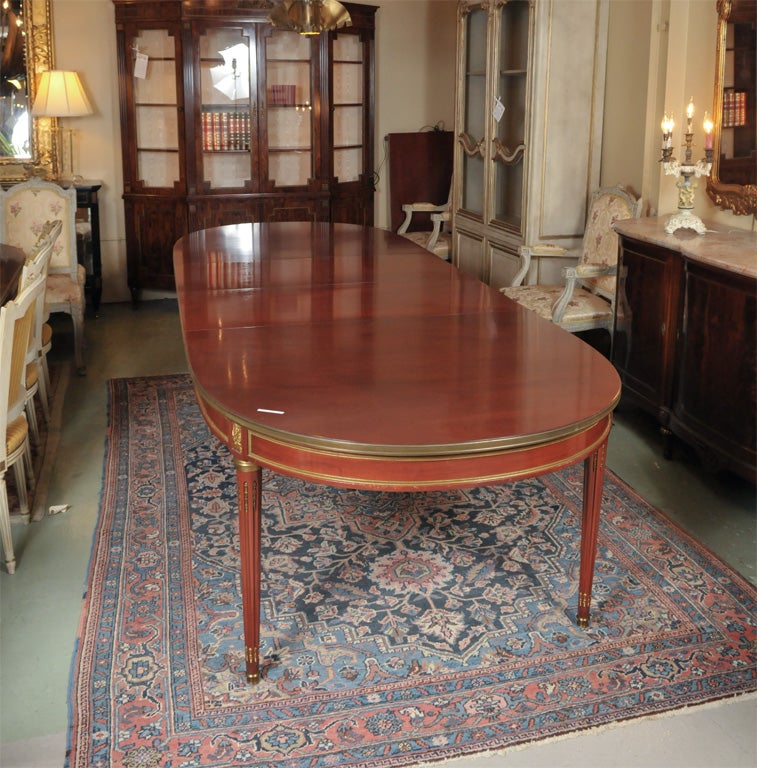 Stamped Jansen Mahognay Dining Table 1