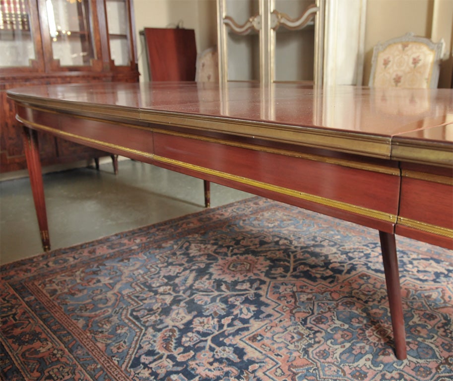 Stamped Jansen Mahognay Dining Table 2