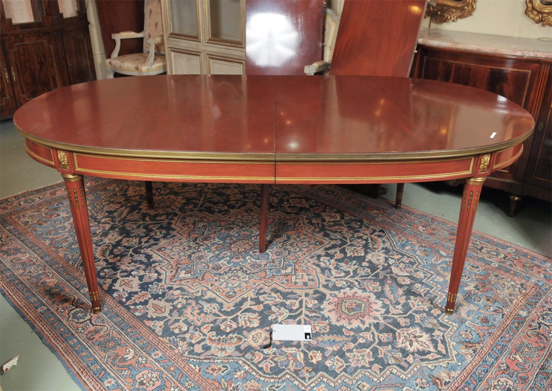 Stamped Jansen Mahognay Dining Table 4