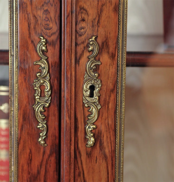 Custom-Made Maison Jansen Rosewood Breakfront Bookcase For Sale 1