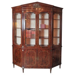 Custom-Made Maison Jansen Rosewood Breakfront Bookcase