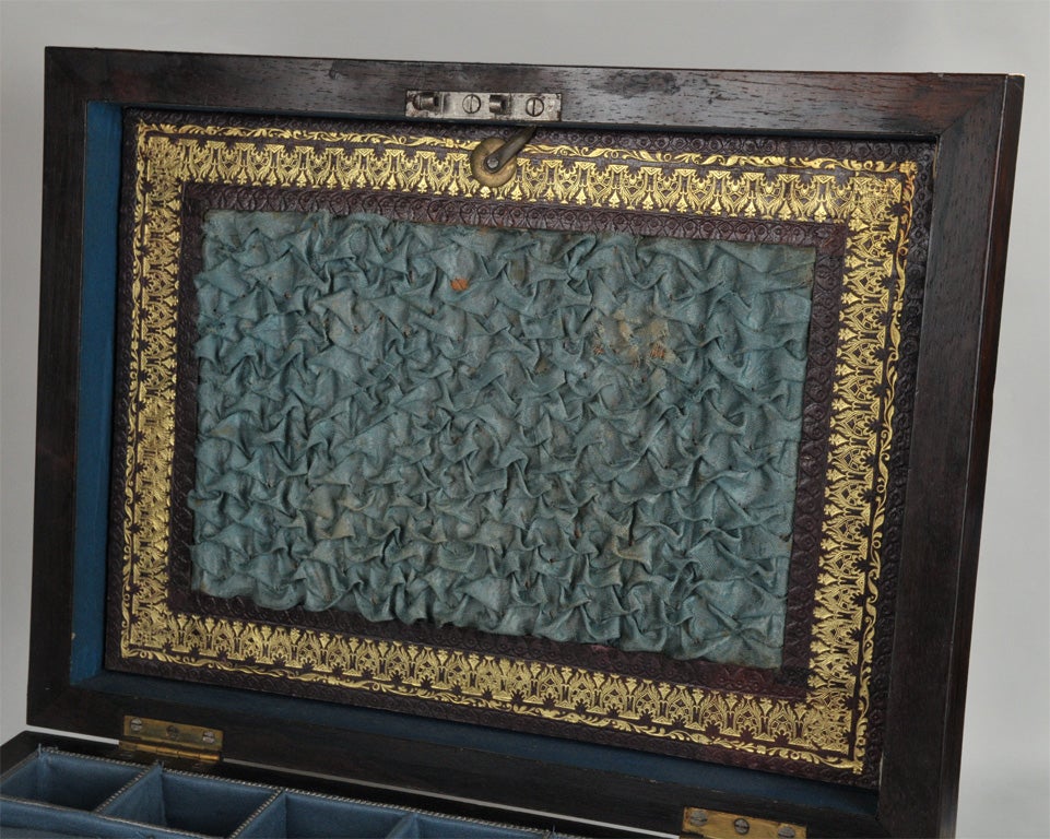 English Rosewood Sewing Box 3