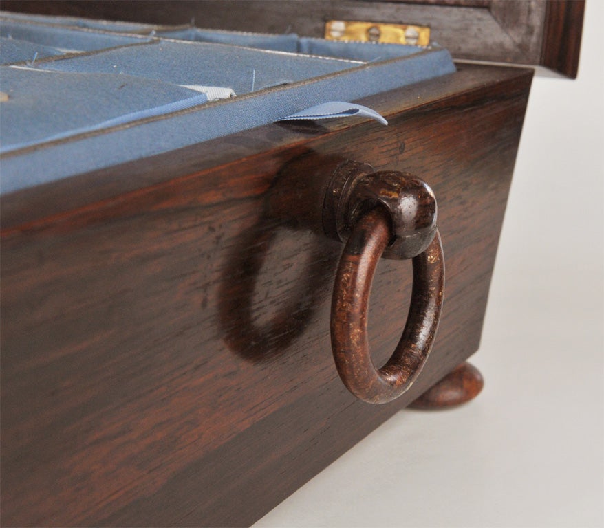 English Rosewood Sewing Box 5
