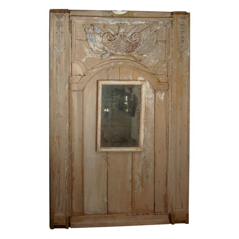 Antique French 18th C. wall panel For Sale
