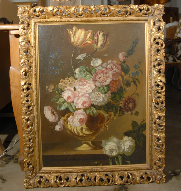 Still Life with Tulips and Roses in an Urn