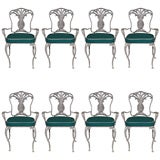 Set of 8 Aluminum Outdoor Chairs