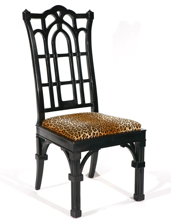 Six Chinese Chippendale Style Dining Chairs