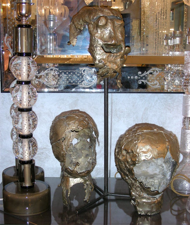 Français Ensemble de 3 sculptures d'Alexandre Babeanu des années 1960 intitulées «andoux »