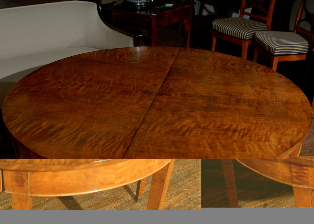 Swedish 19th Century Karl Johan Style Birch Table 2