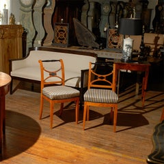 Set di quattro sedie svedesi Karl Johan del XIX secolo