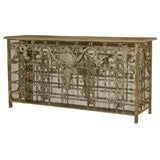 Antique Iron console made from French balcony