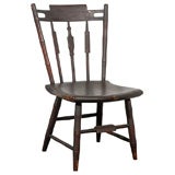 19THC EARLY CHILDS STYLIZED WINDSOR CHAIR W/BAMBOO TURNINGS