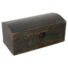 19th Century Original Paint Decorated Dome Top Box from Pennsylvania 10