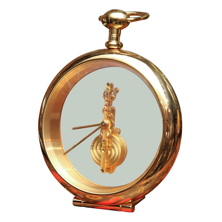 Rare Jaeger-LeCoultre Inline Clock For Sale