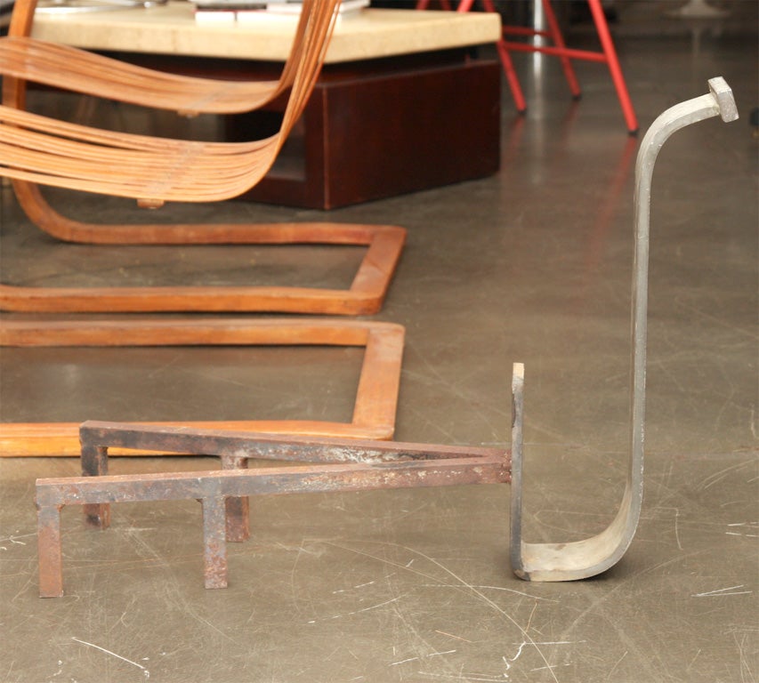 Pair of Art Deco Andirons