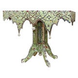 Mosaic Glass Fantasy Console Table, by Miriam Kaye, Dated 1997 Mosaic Glass Fantasy Console Table, by Miriam Kaye, Dated 1997